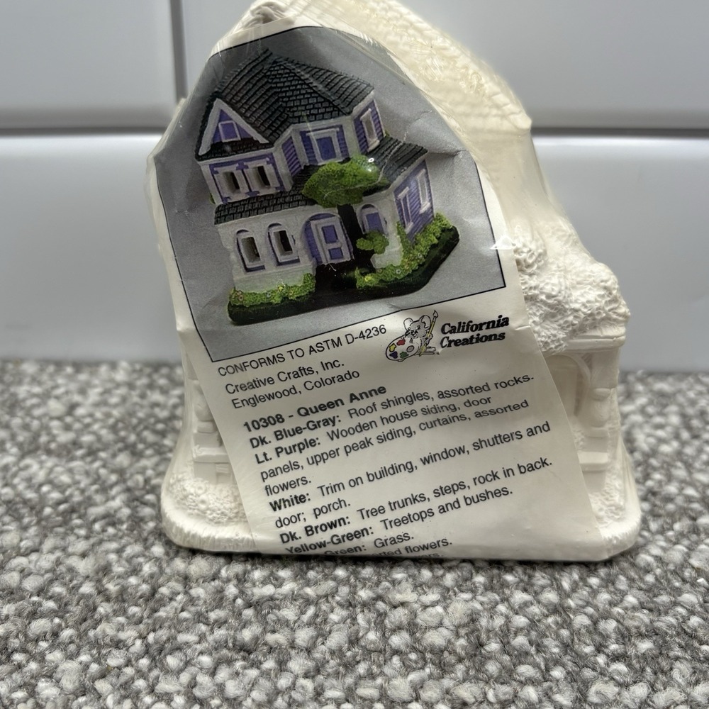 California Creations Country Crafts VTG Queen Anne 10308 New Plaster House